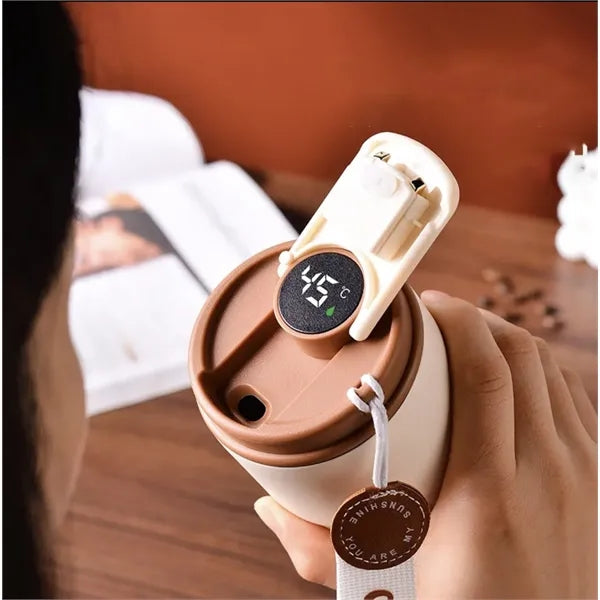 Stainless Steel Thermal Mug Flask With Temperature Display