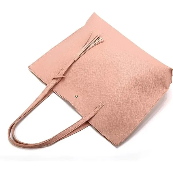 Fashion Leather Tote Bag Large Purses Handbags For Women