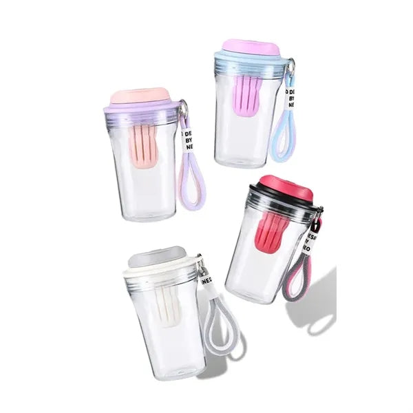 Portable Strainer Sports Plastic Cup