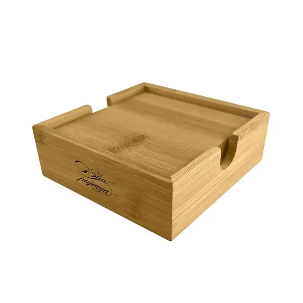 4Pcs Bamboo Coasters Kit