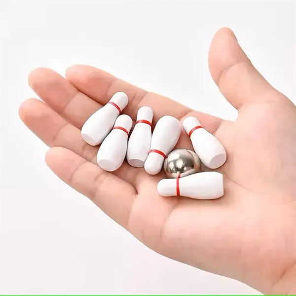Mini Bowling Game Set Office Stress Relief Gadgets Toy