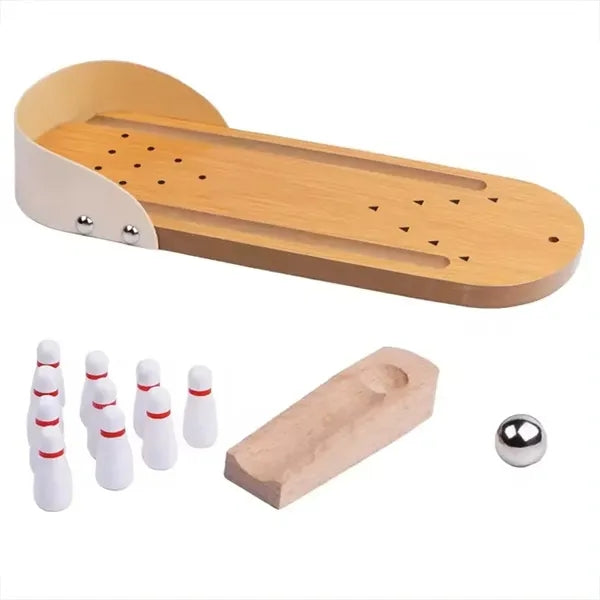 Kids Fun Stress Relief Gadgets Toy Mini Bowling Game Set