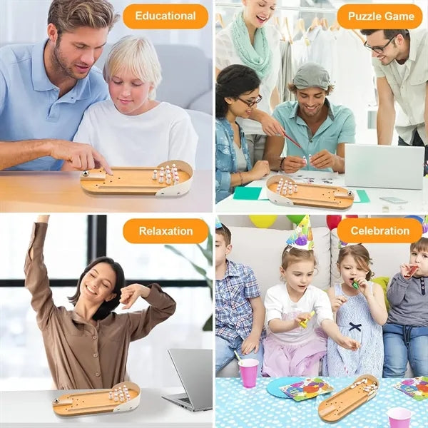 Kids Fun Stress Relief Gadgets Toy Mini Bowling Game Set