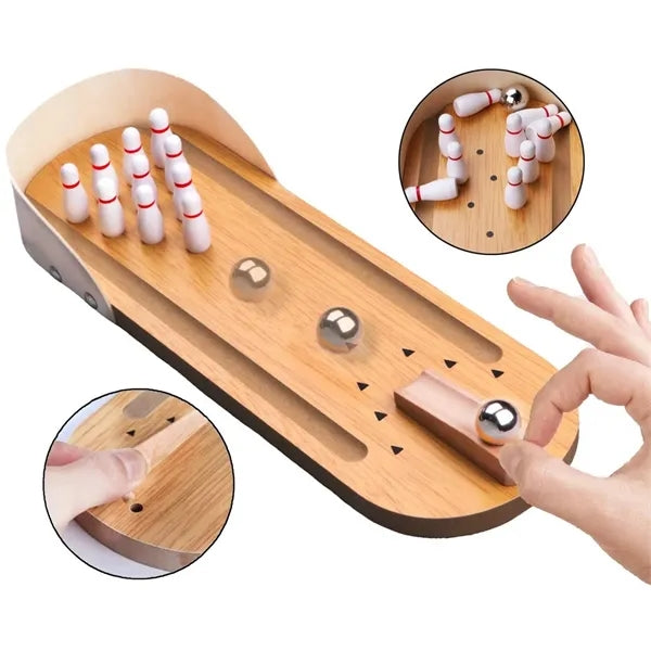 Kids Fun Stress Relief Gadgets Toy Mini Bowling Game Set