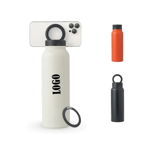 24oz Magnet Phone Holder Stainless Steel Water Bottle