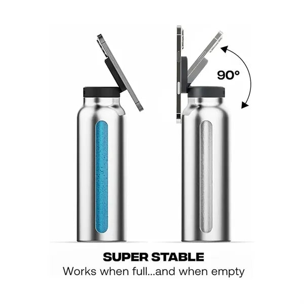 24oz Magnet Phone Holder Stainless Steel Water Bottle