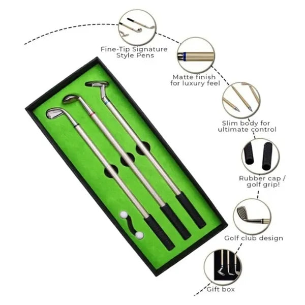Golf Pen Set Desktop Gift
