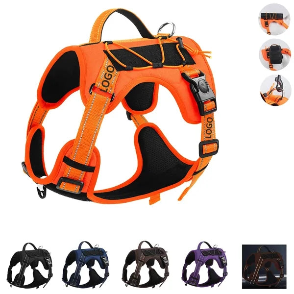 Reflective Military Tactical Service Pet Dog Harness