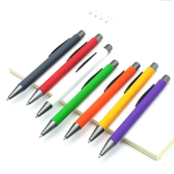 Rubberized Finish Soft Touch Metal Ballpoint Pen