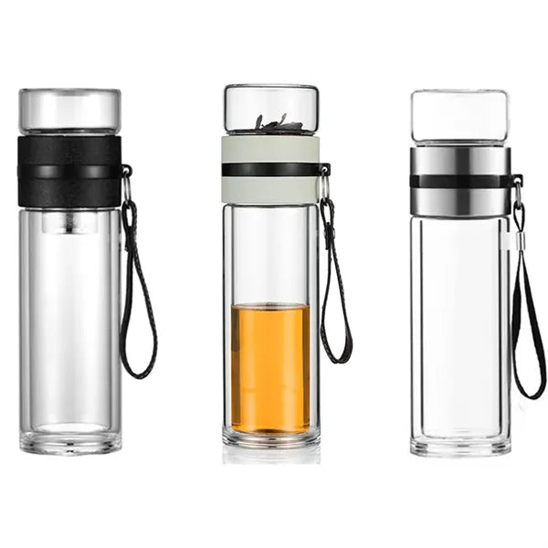 13oz Infuser Travel Mug with Strainer Tea Tumbler Bottle