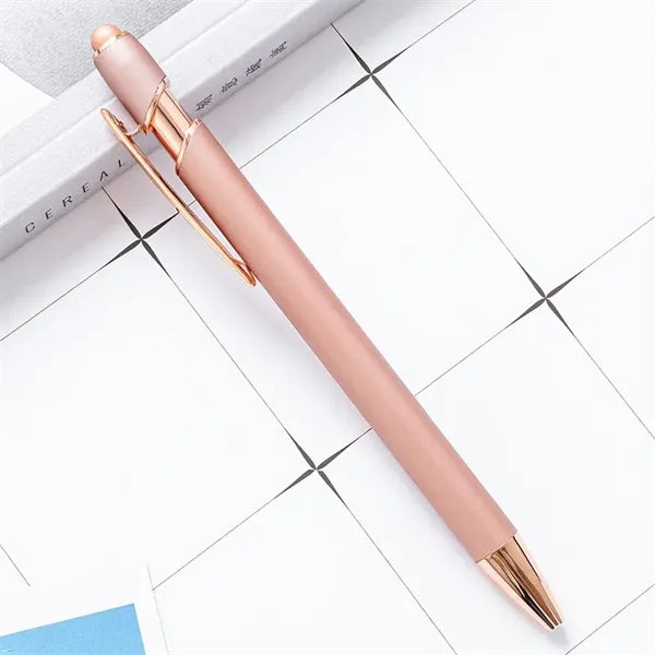 2 in 1 Metal Ballpoint Pen with Stylus Tip