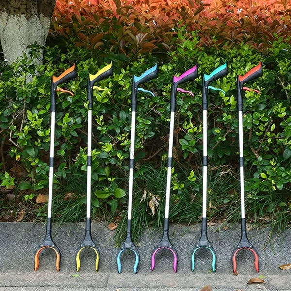 Foldable Grabber Pickup Tool with Rotating Jaw & Magnet