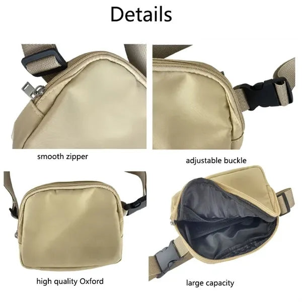 Nylon Waist Bag with Adjustable Strap