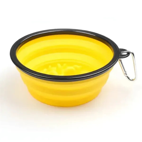 Collapsible Large Capacity (34OZ) Slow Food Bowl for Dogs