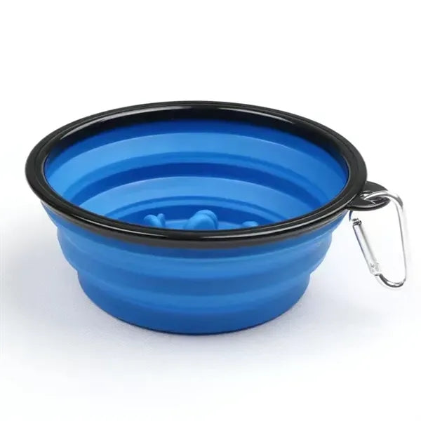 Collapsible Large Capacity (34OZ) Slow Food Bowl for Dogs