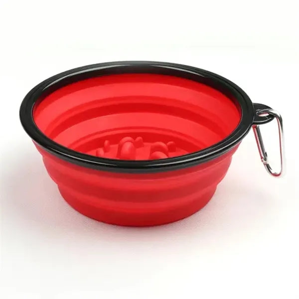 Collapsible Large Capacity (34OZ) Slow Food Bowl for Dogs