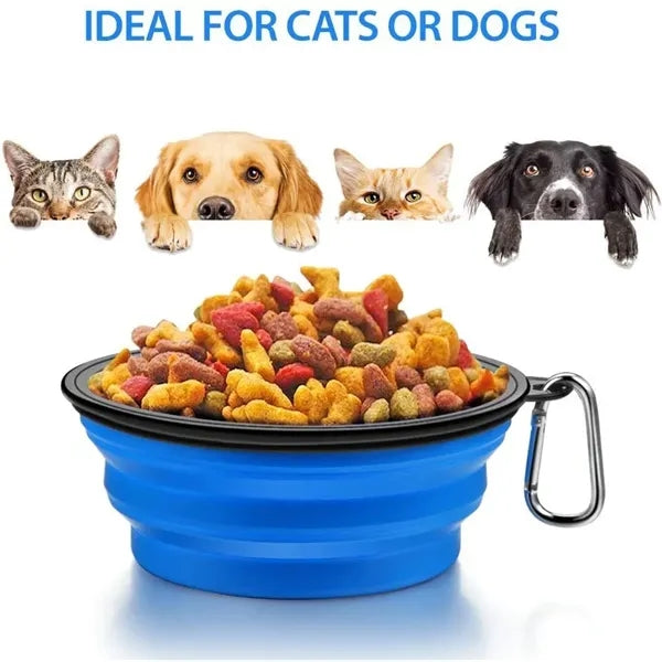 Collapsible Large Capacity (34OZ) Slow Food Bowl for Dogs