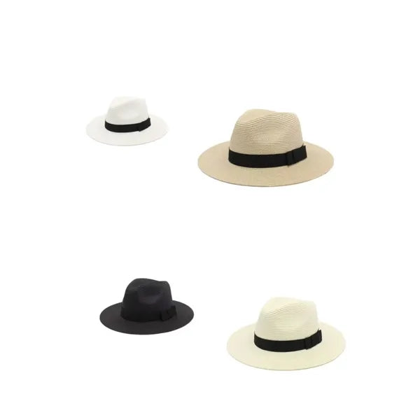 Men Women Soft Straw Panama Hats