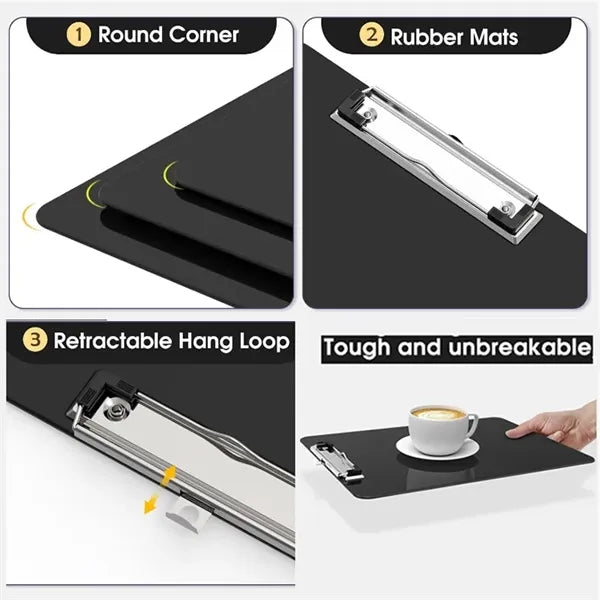 Black Plastic Clipboards