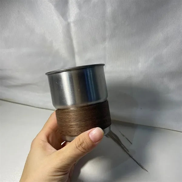 Outdoor Camping Portable Foldable Handle Cup With Straw Lid