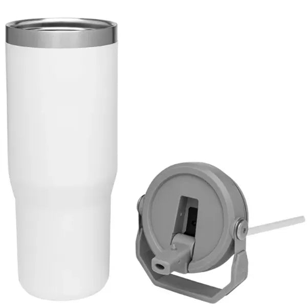 30 Oz Stainless Steel Tumbler with Straw