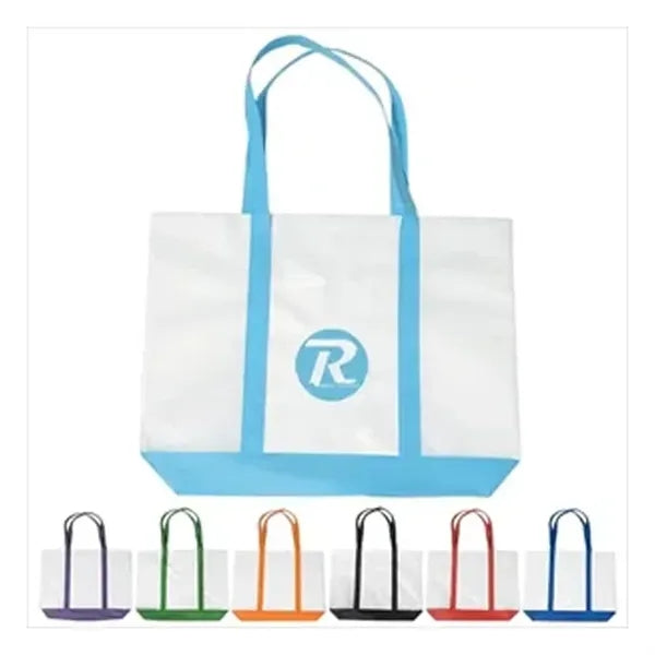 Big Canvas Tote Bag With Front Pocket