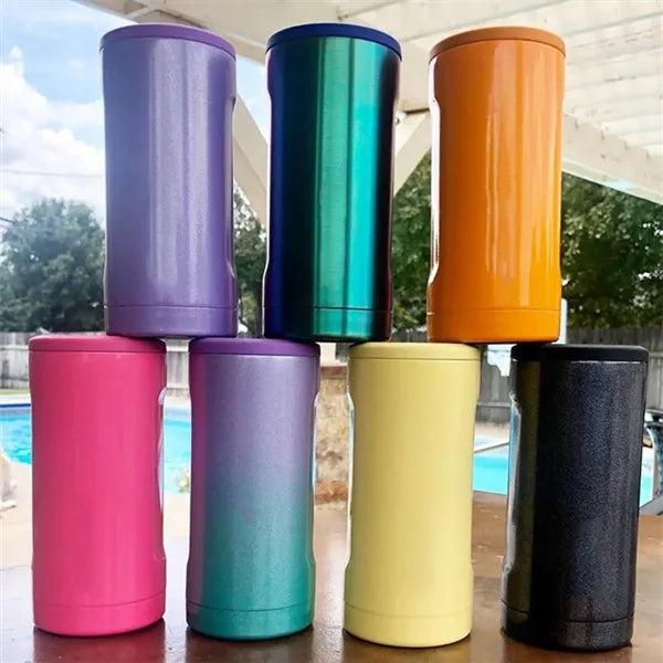 Double-Walled Stainless Steel Insated Cooler Drink Holder
