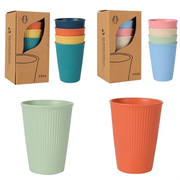 Wheat Straw Cups Set