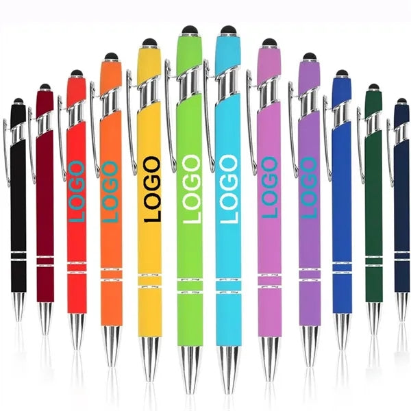 Soft Rubber Incline Stylus Metal Pen