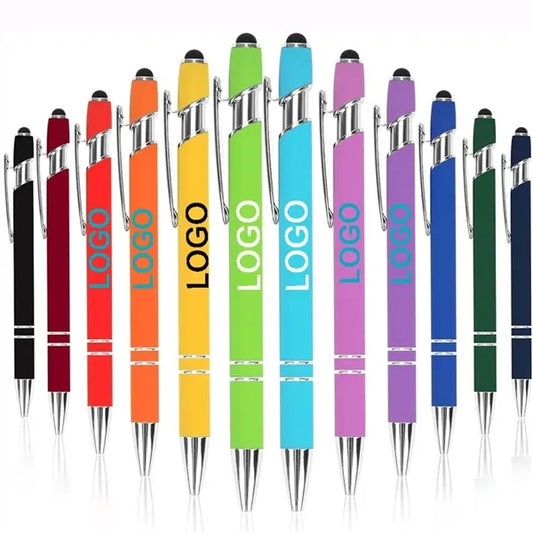Soft Rubber Incline Stylus Metal Pen