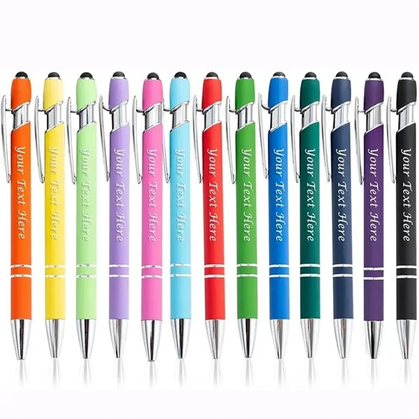 Soft Rubber Incline Stylus Metal Pen