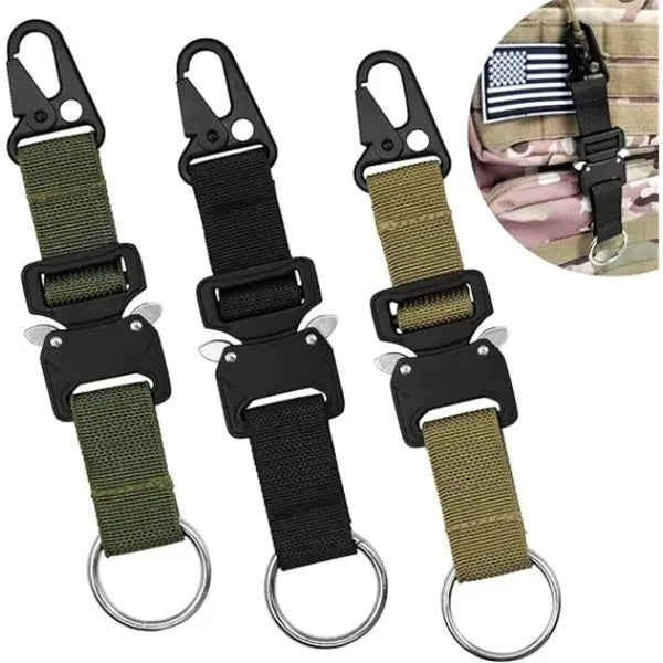 Quick Release Carabiner Clip Tactical Keychain