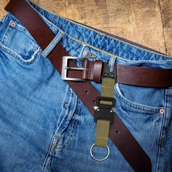Quick Release Carabiner Clip Tactical Keychain