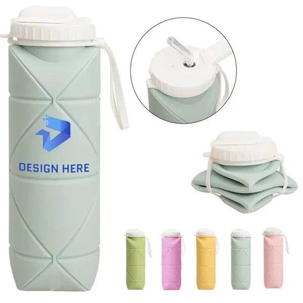 Cold heat resistance Travel Silicone portable Water Bottle
