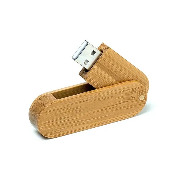 1gb Wooden Swivel USB Flash Drive