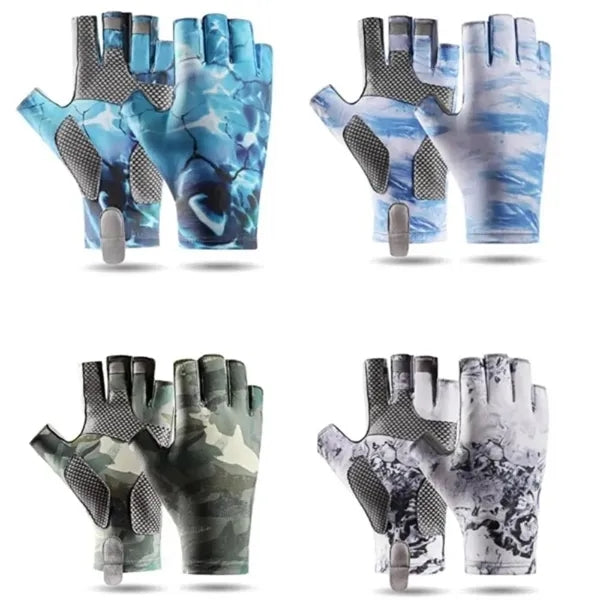 Sun Protection Fishing Fingerless Glove