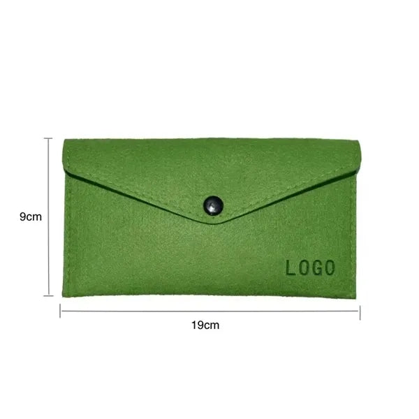 Felt Jewelry Pouches with Snap Buttons