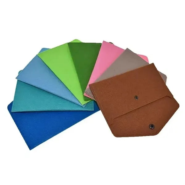 Felt Jewelry Pouches with Snap Buttons