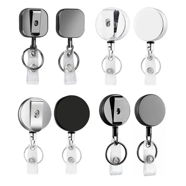 Anti-Theft Retractable Stainless Steel Metal Key Holder
