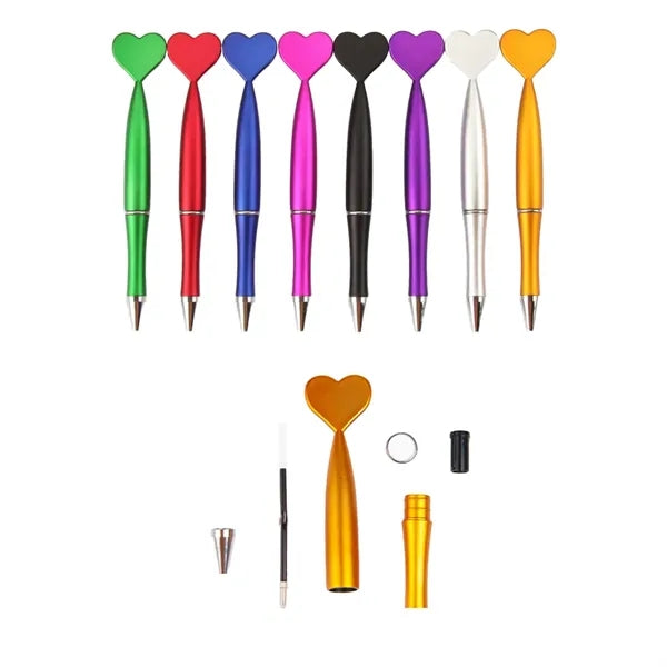 Heart Shaped Rotating Ballpoint Pen