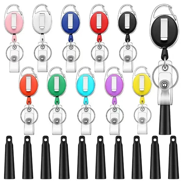 Badge Holder With Clip And Pen Cap.
