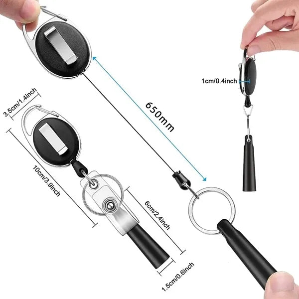 Badge Holder With Clip And Pen Cap.