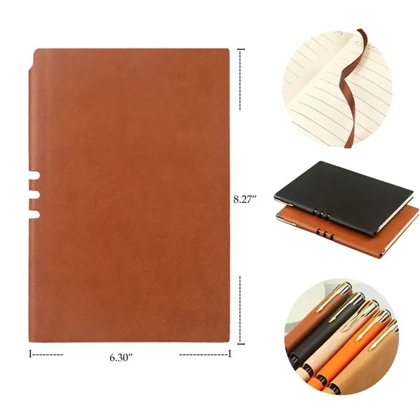 50 MOQ A5 Softcover Classic College Ruled Hardcover Notebook