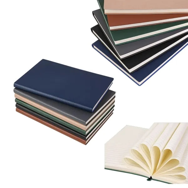 50 MOQ A5 Softcover Classic School Ruled Hardcover Notebook
