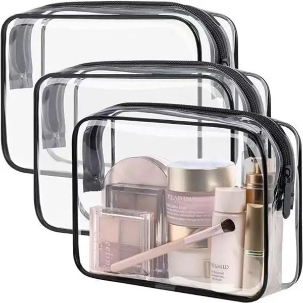 PVC Waterproof Transparent Cosmetic Toiletry Bag