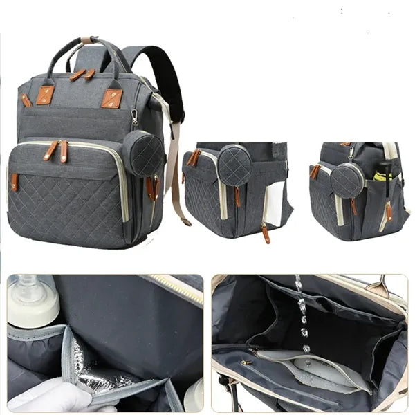 Waterproof USB Mummy Diaper Backpack