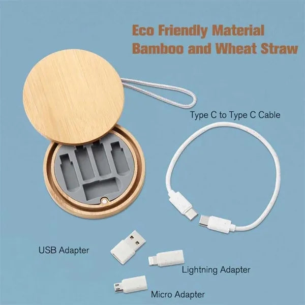 Bamboo Charging Cable,Accessory Kit