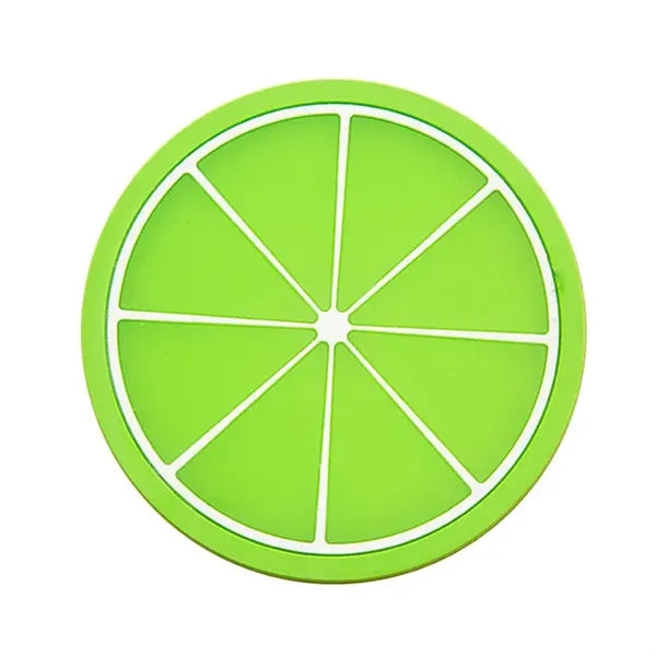 Colorful Eco-friendly Fruit Silicone Drinks Coasters