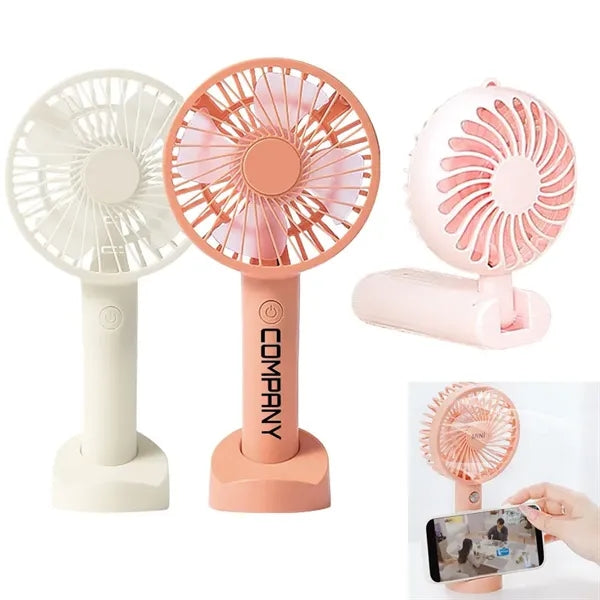 Portable silent motor charge cable Battery hand held fan