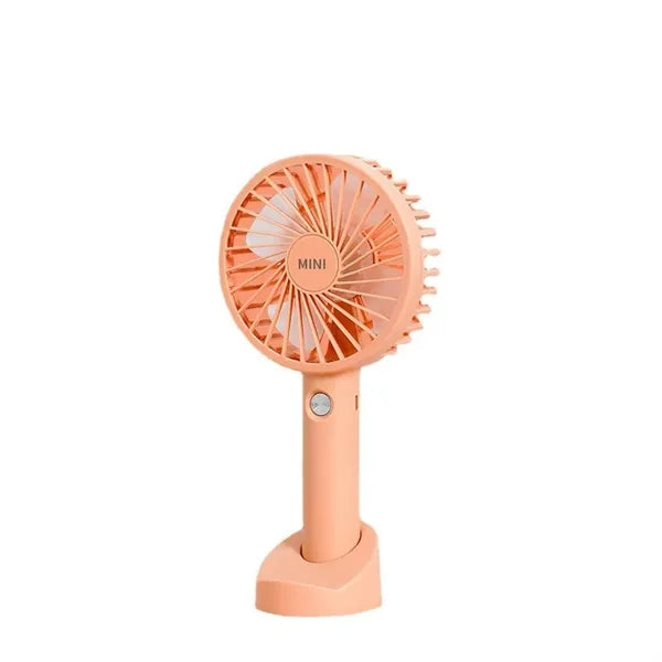 Portable silent motor charge cable Battery hand held fan